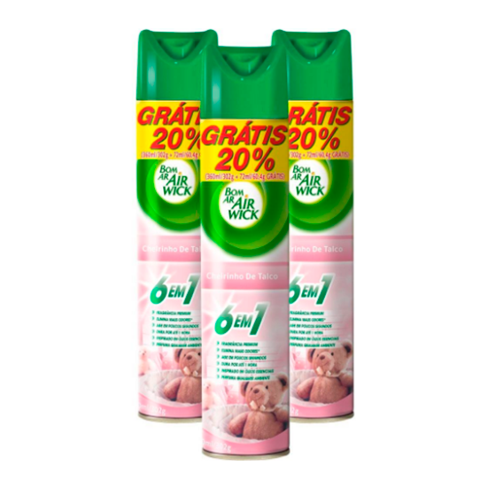 Desodorizador de Ambiente BOM AR Aerosol 360ml